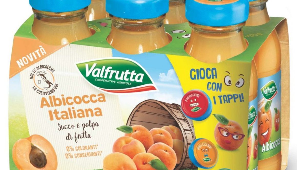 Valfrutta: cluster succhi bambini Albicocca