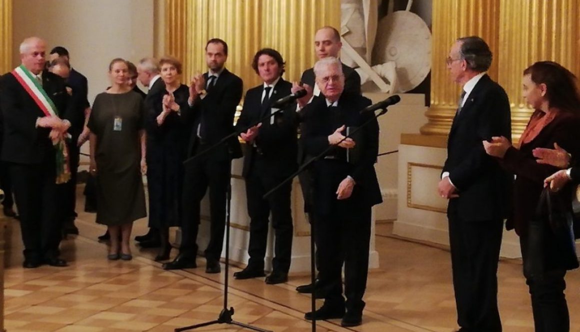 Direttore Piotrovskij Ambasciatore Pasquale Terracciano e Presidente Zanette