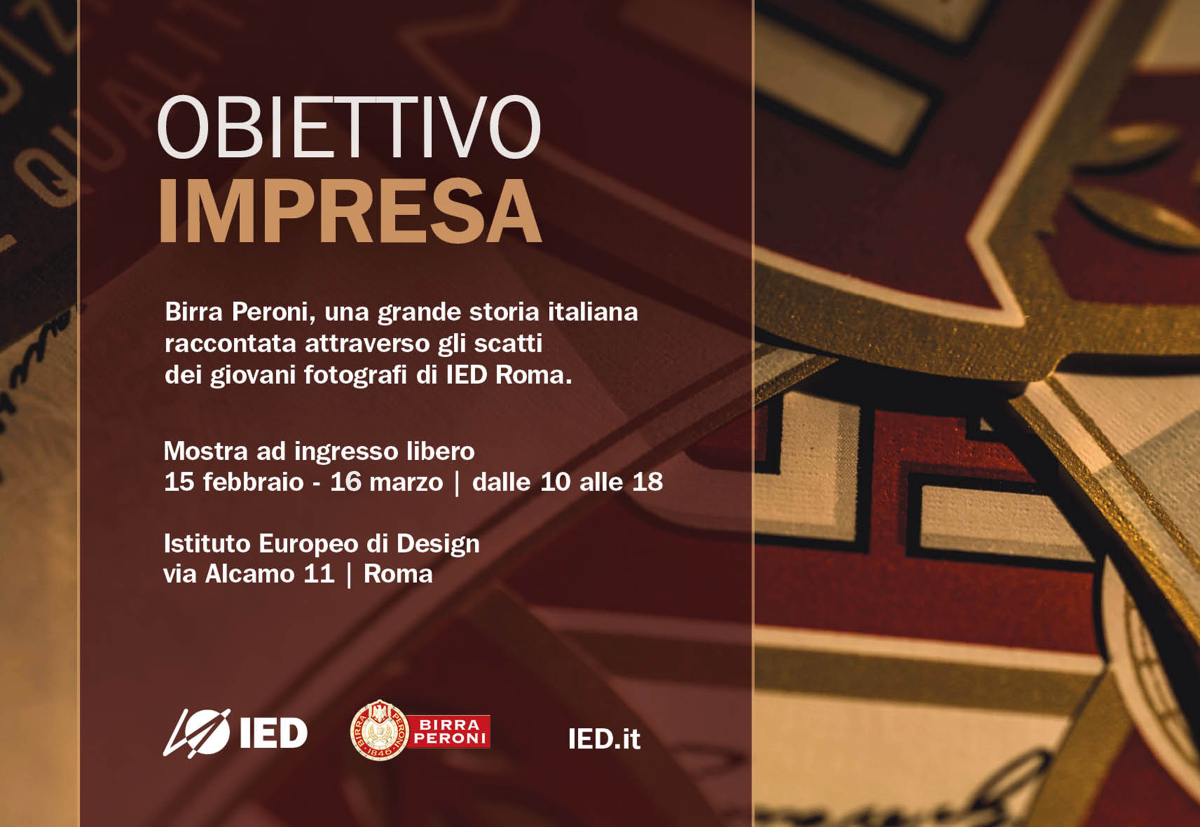 Locandina mostra fotografica Birra Peroni_IEDRoma