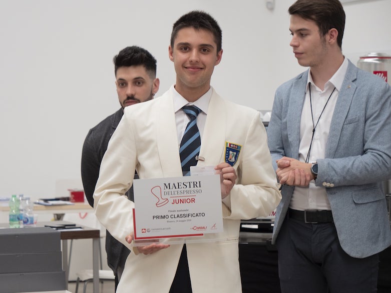 Riccardo Merlonghi vincitore di Maestri dell'Espresso Junior 2019