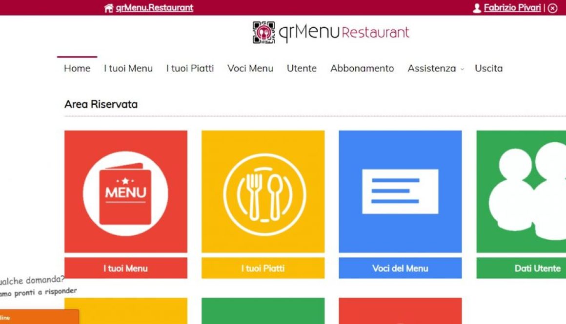 creare menu qrmenu.restaurant