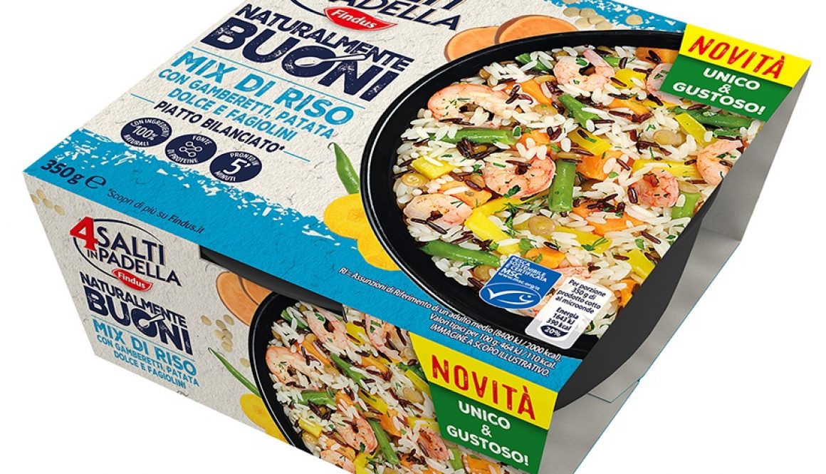 Findus Mix di riso con gamberetti, patata dolce e fagiolini