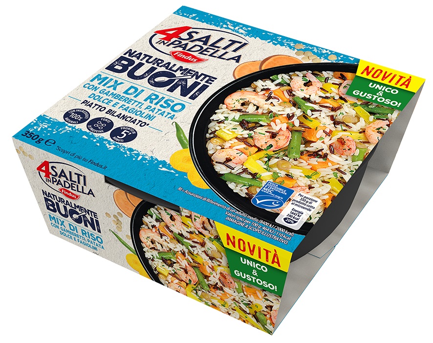 Findus Mix di riso con gamberetti, patata dolce e fagiolini