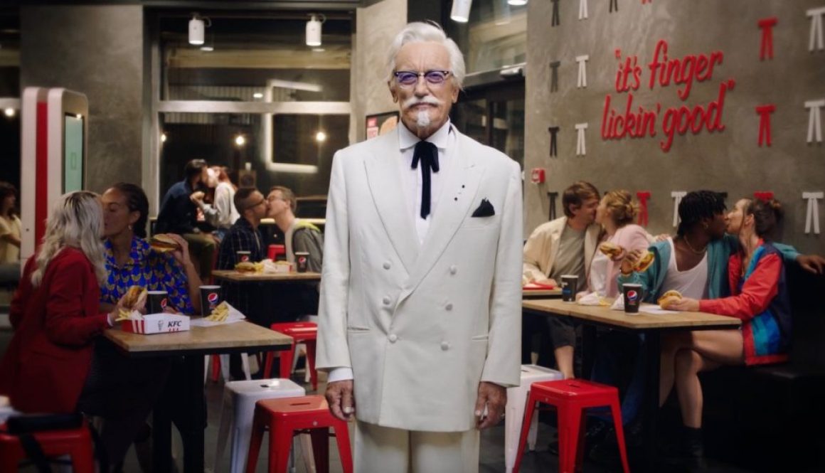 KFC Kiss Burger Colonnello Sanders Ristorante baci variegati