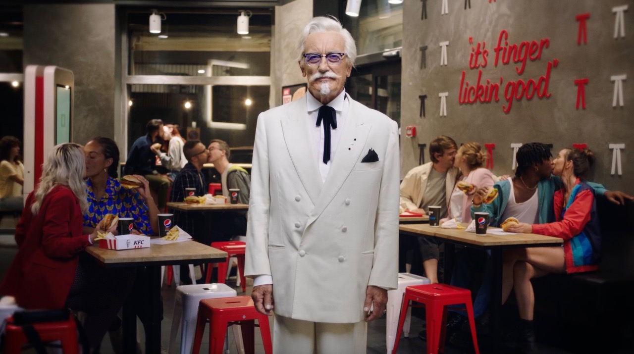 KFC Kiss Burger Colonnello Sanders Ristorante baci variegati