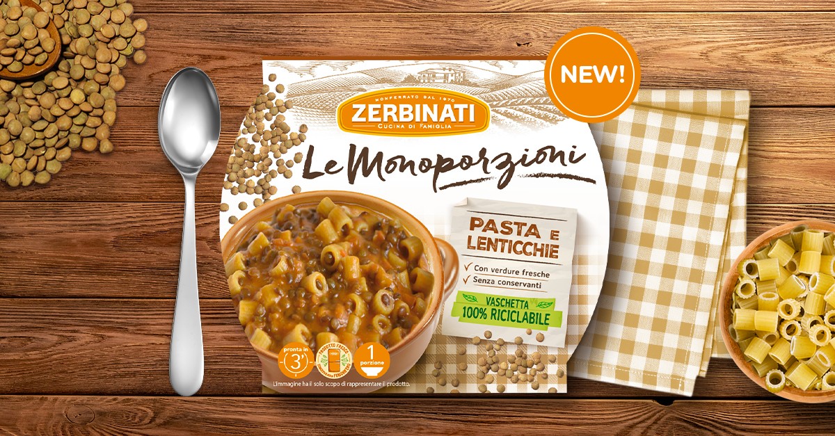 Pasta e lenticchie Zerbinati