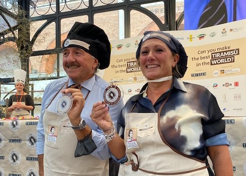 Tiramisù World Cup Treviso 2021 vincitori Stefano Serafini e Elena Bonali