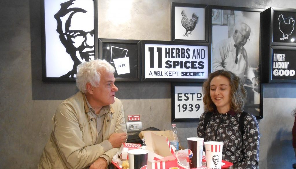 super pranzo KFC Padova - Fabrizio Pivari - Irene Pivari