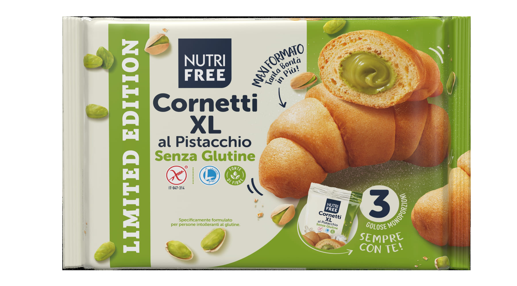 Cornetti XL Pistacchio_Nutrifree_240g