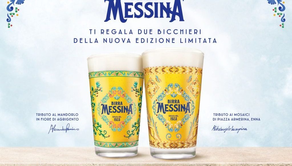 Birra Messina bicchieri