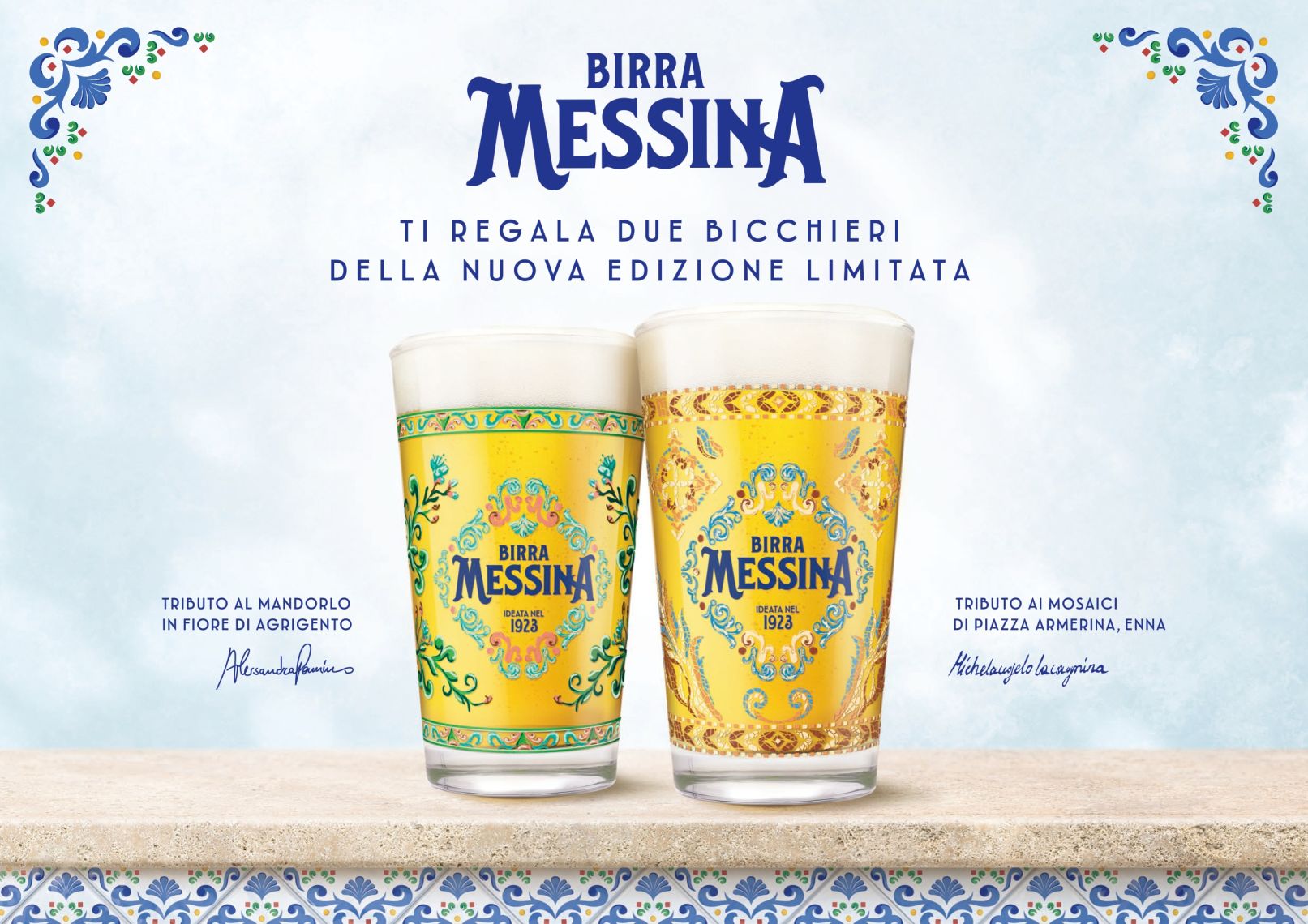 Birra Messina bicchieri